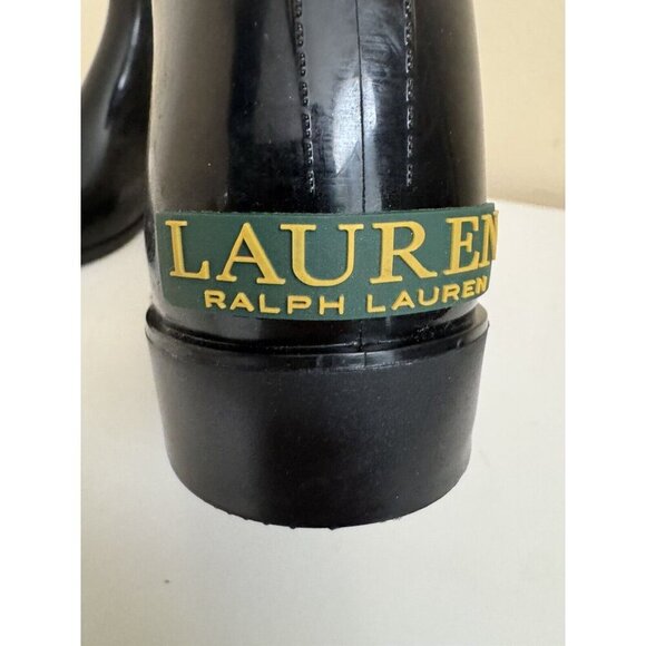 Lauren Ralph Lauren Women's Tally Short Rubber Rain Boot Ankle Black Size 6 LRL - Picture 4 of 10